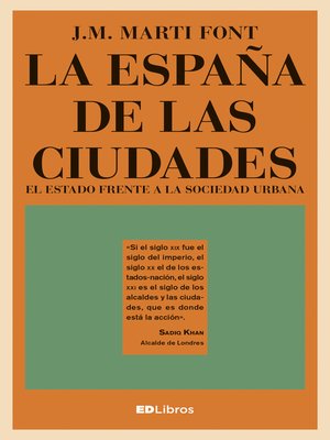 cover image of La España de las ciudades